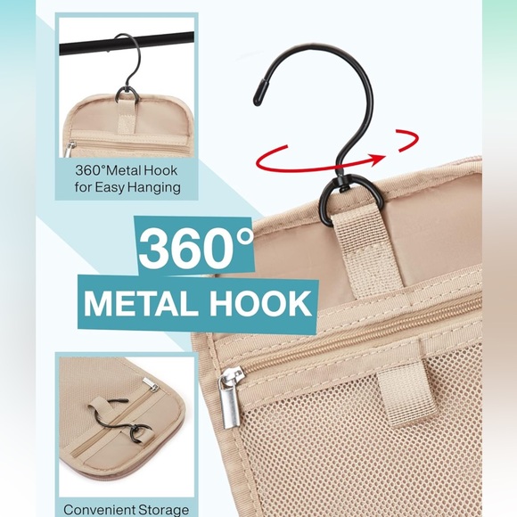 Travel Cosmetic Toiletry Bag Pouch Portable Hanging Organizer Accessories - Picture 2 of 6